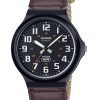 Casio Standard Analog Cloth Strap Black Dial Quartz MW-240B-5BV Men's Watch