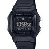 Casio Digital Black Dual Time Resin Strap Quartz W-800H-1BV 100M Men's Watch