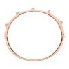Swarovski Tactic Rose Gold Tone Bangle With White Crystal 5098368 For Women