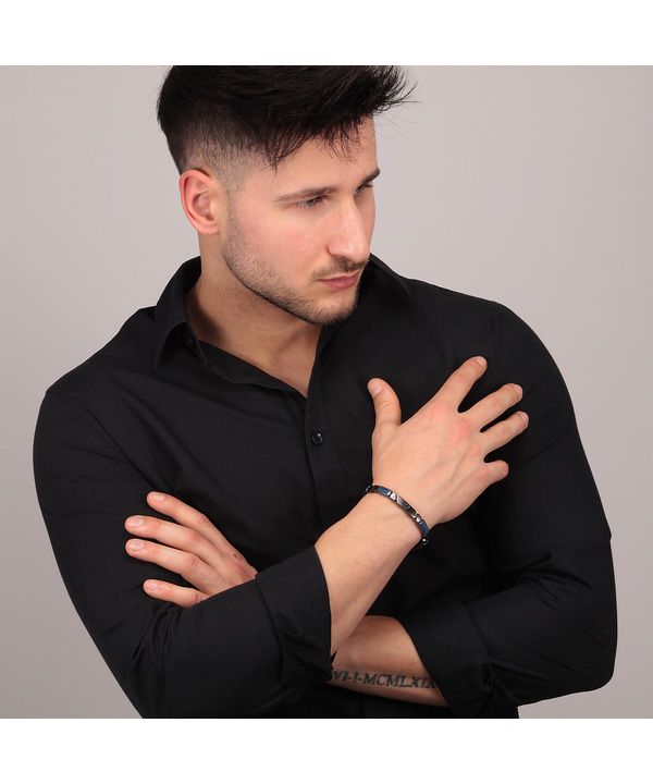 Maserati Jewels Stainless Steel And Ceramic Bracelet JM221ATZ01 For Men