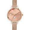 Oui & Me Petite Fleurette Rose Gold Tone Stainless Steel Quartz ME010193 Women's Watch