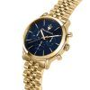 Maserati Epoca Limited Edition Chronograph Gold Tone Stainless Blue Dial Quartz R8873618031 100M Men's Watch