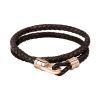 Morellato Moody Leather And Stainless Steel Bracelet SQH35 For Men