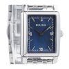 Bulova Classic Sutton Diamond Accent Stainless Steel Blue Dial Quartz 96P245 Women's Watch