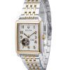 Bulova Sutton Two Tone Stainless Steel Open Heart Silver Dial Automatic 98A308 Men's Watch