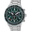 Citizen Promaster Sky A-T Radio Controlled Chronograph Green Dial Eco-Drive Diver's CB5004-59W 200M Men's Watch