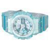 Casio G-Shock Analog Digital Virtual Worlds Translucent Light Blue Multicolor Dial Quartz GMA-S110VW-2A 200M Women's Watch