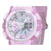 Casio G-Shock Analog Digital Virtual Worlds Translucent Pink Multicolor Dial Quartz GMA-S110VW-4A 200M Women's Watch