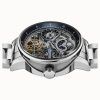 Ingersoll The Jazz Stainless Steel Blue Skeleton Dial Automatic I07707 Mens Watch
