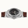 Ingersoll The Scovill Brown Leather Strap Black Skeleton Dial Automatic I13901 100M Mens Watch