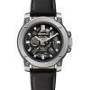 Ingersoll The Freestyle Leather Strap Skeleton Black Dial Automatic I14401 Men's Watch