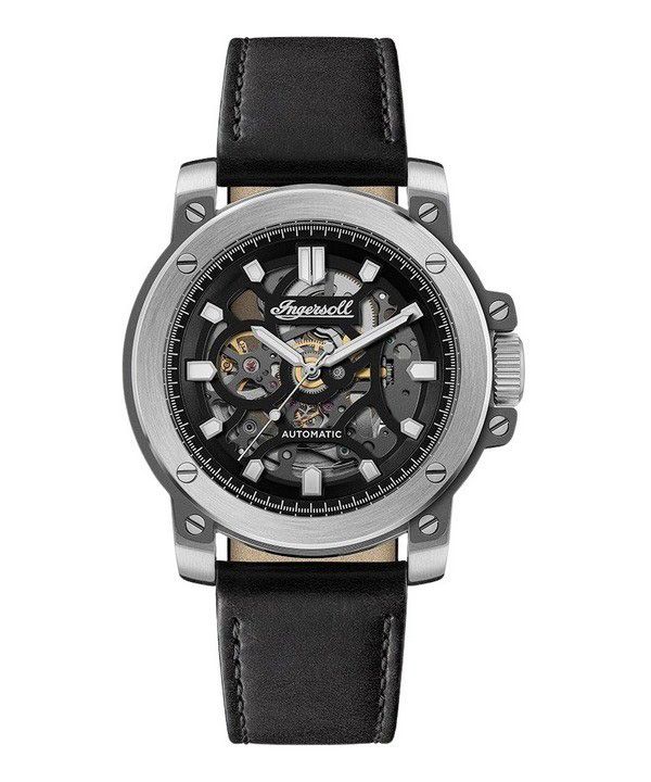 Ingersoll The Freestyle Leather Strap Skeleton Black Dial Automatic I14401 Men's Watch 1 Ingersoll The Freestyle Leather Strap Skeleton Black Dial Automatic I14401 Men's Watch