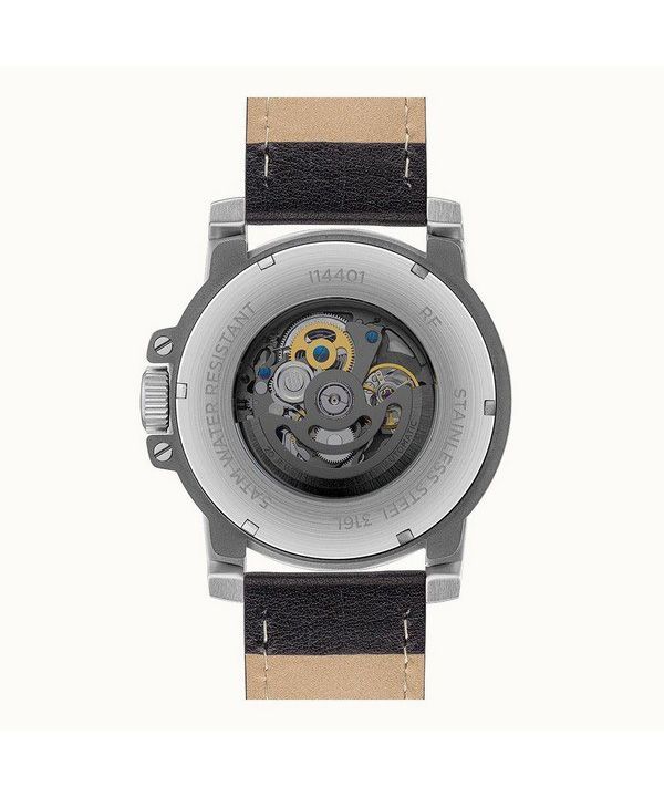 Ingersoll The Freestyle Leather Strap Skeleton Black Dial Automatic I14401 Men's Watch 6 Ingersoll The Freestyle Leather Strap Skeleton Black Dial Automatic I14401 Men's Watch