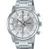 Casio Standard Analog Chronograph Stainless Steel Silver Dial Quartz MTP-E510D-7AV Men's Watch