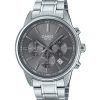 Casio Standard Analog Chronograph Stainless Steel Grey Dial Quartz MTP-E515D-8AV Men's Watch