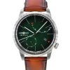 Zeppelin Flatline Brown Leather Strap Dark Green Dial Automatic 83664 Men's Watch