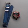 AVI-8 Flyboy Airmaster Sector Meca-Quartz Navy Blue And Red Dial AV-4112-04 Mens Watch