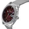 Fossil Machine Stainless Steel Burgundy Dial Quartz FS6014 Men's Watch