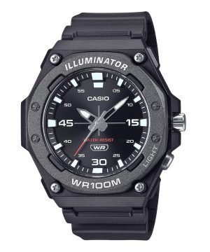 Casio Standard Analog Resin Strap Black Dial Quartz MW-620H-1A 100M Men's Watch