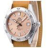 Orient Sports Leather Strap Apricot Dial Automatic Diver's RA-AC0Q05P10B 200M Men's Watch