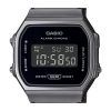 Casio Vintage Digital Stainless Steel Mesh Bracelet Quartz A168WEMB-1B Unisex Watch