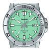 Casio Standard Analog Stainless Steel Mint Green Dial Quartz MTP-VD01D-3E1V Men's Watch