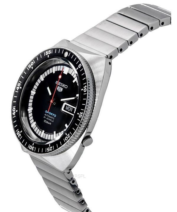 Seiko 5 Sports SKX 55th Anniversary Limited Edition Stainless Steel Black Dial 24 Jewels Automatic SRPK17J1 100M Men's Watch 3 Seiko 5 Sports SKX 55th Anniversary Limited Edition Stainless Steel Black Dial 24 Jewels Automatic SRPK17J1 100M Men's Watch