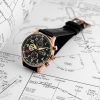 AVI-8 Hawker Hurricane Classic Chronograph D-Day 80 Limited Edition Gold Black Dial Quartz AV-4011-1D Men's Watch