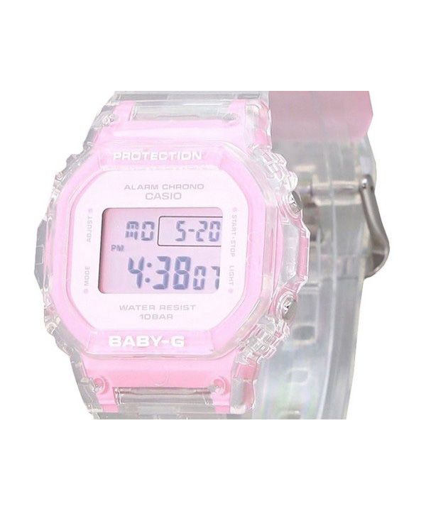 Casio Baby-G Digital Summer Jelly Transparent Pink Resin Strap