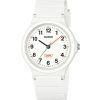 Casio Pop Analog White Bio Based Resin Strap White Dial Quartz LQ-24B-7B Women's Watch
