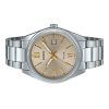 Casio Standard Analog Ion Plated Stainless Steel Beige Dial Quartz MTP-1302DD-9AV Men's Watch