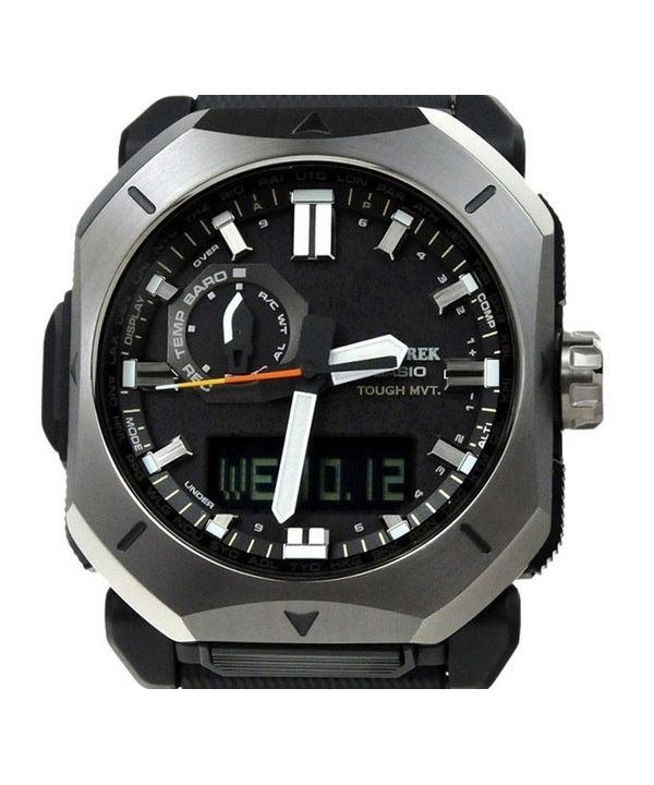Casio ProTrek Analog Digital Black Bio Based Resin Grey Dial Tough Solar PRW-6900Y-1 100M Men's Watch 2 Casio ProTrek Analog Digital Black Bio Based Resin Grey Dial Tough Solar PRW-6900Y-1 100M Men's Watch