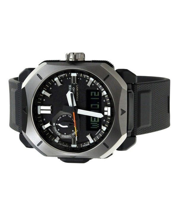 Casio ProTrek Analog Digital Black Bio Based Resin Grey Dial Tough Solar PRW-6900Y-1 100M Men's Watch 3 Casio ProTrek Analog Digital Black Bio Based Resin Grey Dial Tough Solar PRW-6900Y-1 100M Men's Watch