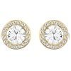 Swarovski Angelic Stud Pierced Gold-Tone Earrings 5505470 For Women