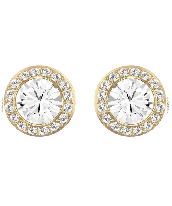 Swarovski Angelic Stud Pierced Gold-Tone Earrings 5505470 For Women 1 Swarovski Angelic Stud Pierced Gold-Tone Earrings 5505470 For Women