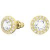 Swarovski Angelic Stud Pierced Gold-Tone Earrings 5505470 For Women
