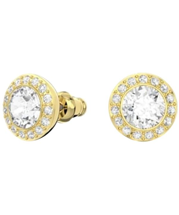 Swarovski Angelic Stud Pierced Gold-Tone Earrings 5505470 For Women 2 Swarovski Angelic Stud Pierced Gold-Tone Earrings 5505470 For Women