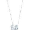 Swarovski Swan White Rhodium Necklace 5514421 For Women