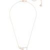 Swarovski Hyperbola Infinity And Heart Mixed Metal Finish Necklace 5518865 For Women