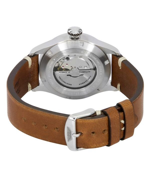 Iron Annie Flight Control Brown Leather Strap Beige Full Luminous Dial Automatic 51643 Men's Watch 4 Iron Annie Flight Control Brown Leather Strap Beige Full Luminous Dial Automatic 51643 Men's Watch