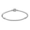 Pandora Moments Barrel Clasp Snake Chain Bracelet 598816C00-20 For Women