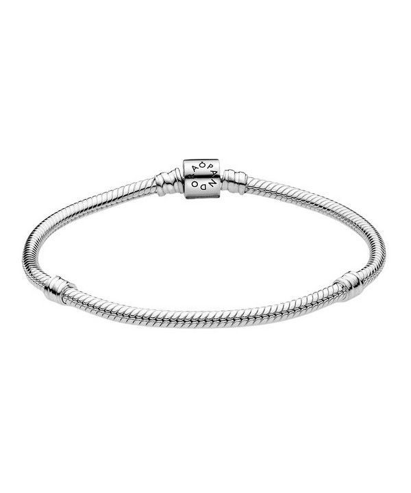 Pandora Moments Barrel Clasp Snake Chain Bracelet 598816C00-20 For Women