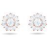 Swarovski Idyllia Rose Gold Tone Plated And Zirconia Stud Earrings 5459597 For Women