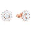 Swarovski Idyllia Rose Gold Tone Plated And Zirconia Stud Earrings 5459597 For Women