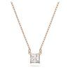 Swarovski Stilla Attract Clear Crystals And Rose Gold Tone Necklace 5510698 For Women