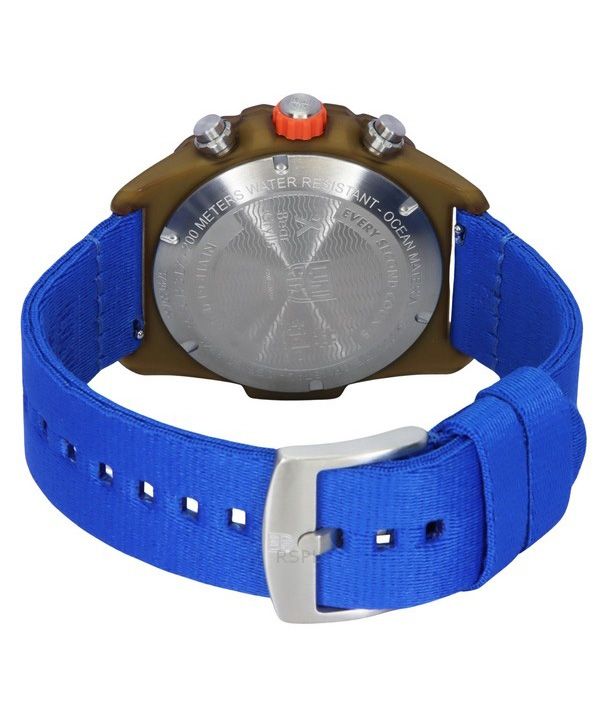 Luminox Bear Grylls Survival Master ECO Tide Chronograph Blue Dial Quartz Diver's XB.3743 Luminox Bear Grylls Survival Master ECO Tide Chronograph Blue Dial Quartz Diver's XB.3743.ECO 200M Men's Watch