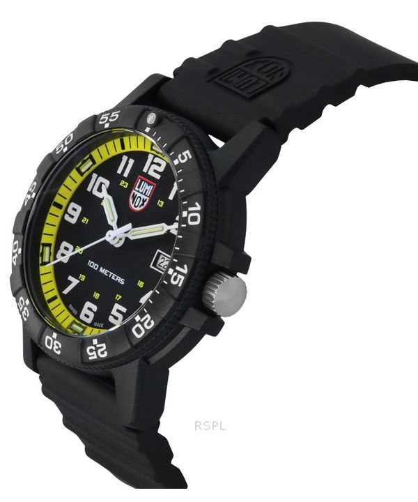 Luminox Leatherback Sea Turtle Giant Polyurethane Strap Black Dial Quartz XS.0325 100M Mens Watch