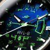 AVI-8 Hawker Harrier HUD Leather Strap Gradient Blue Dial Automatic AV-4117-01 Men's Watch