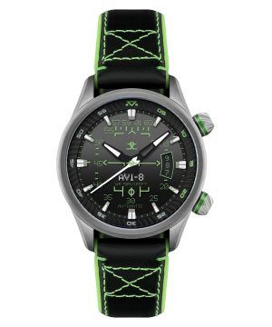 AVI-8 Hawker Harrier HUD Leather Strap Gradient Black Dial Automatic AV-4117-02 Men's Watch