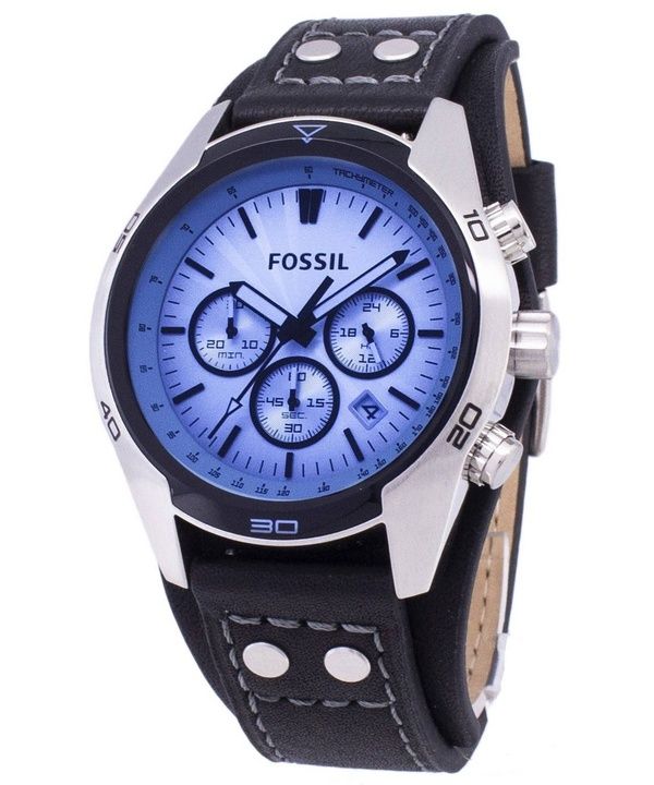 Refurbished Fossil Coachman Chronograph Black Leather CH2564 Men's Watch 1 Refurbished Fossil Coachman Chronograph Black Leather CH2564 Men's Watch